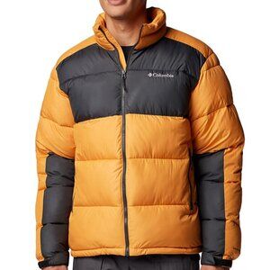 Columbia Men's Orange Black Pike Lake II Omni Shield Puffer Jacket Coat XXL NWT